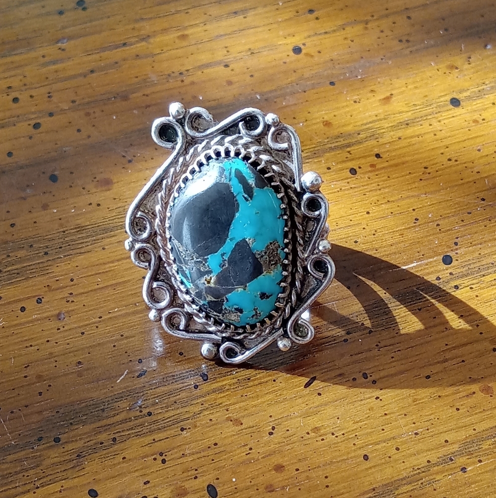 Turquoise Sterling Silver Vintage Ring